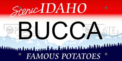 BUCCA Idaho License Plate