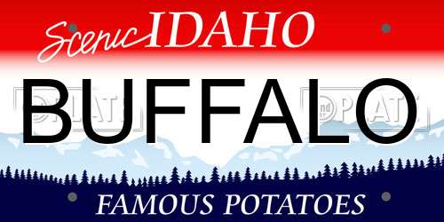 BUFFALO Idaho License Plate
