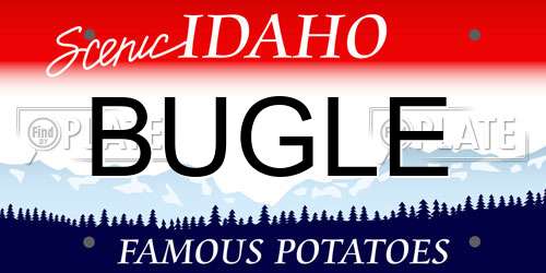 BUGLE Idaho License Plate