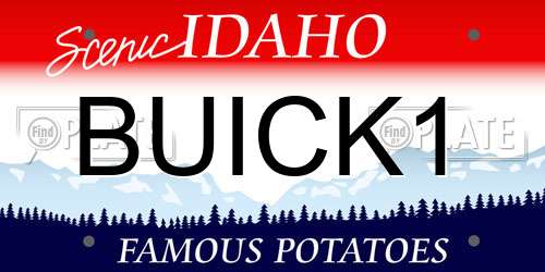 BUICK1 Idaho License Plate