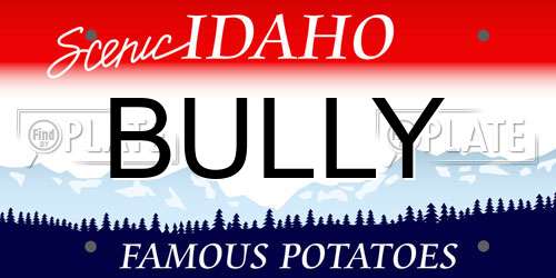 BULLY Idaho License Plate