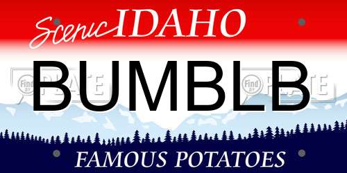BUMBLB Idaho License Plate