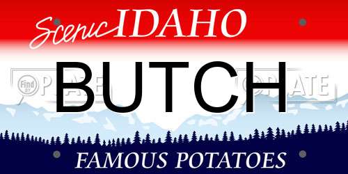 BUTCH Idaho License Plate