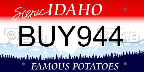 BUY944 Idaho License Plate