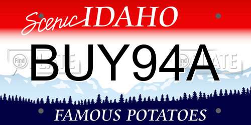 BUY94A Idaho License Plate