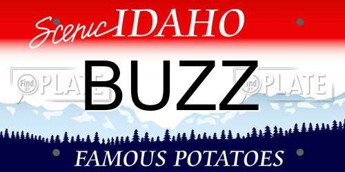 BUZZ Idaho License Plate