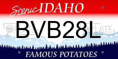 BVB28L Idaho License Plate