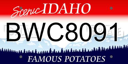 BWC8091 Idaho License Plate