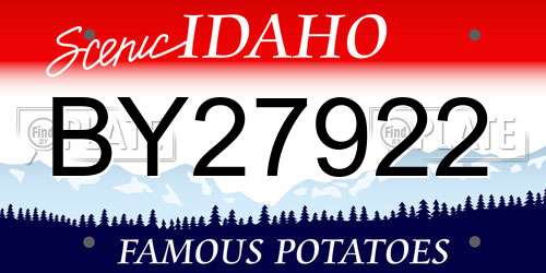 BY27922 Idaho License Plate