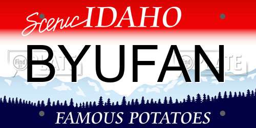 BYUFAN Idaho License Plate