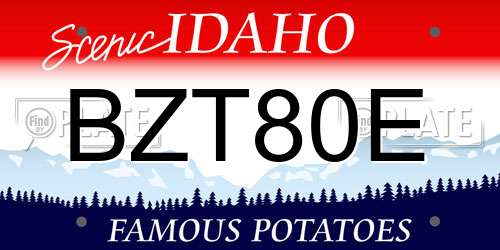 BZT80E Idaho License Plate