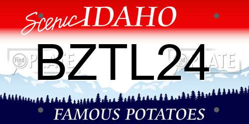BZTL24 Idaho License Plate