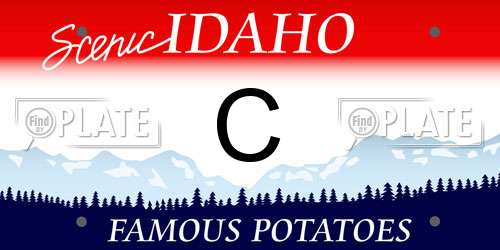 C Idaho License Plate