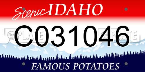 C031046 Idaho License Plate
