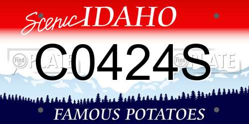 C0424S Idaho License Plate