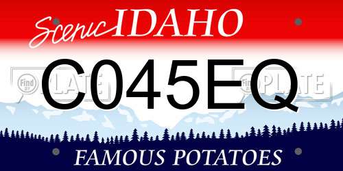 C045EQ Idaho License Plate