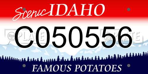 C050556 Idaho License Plate