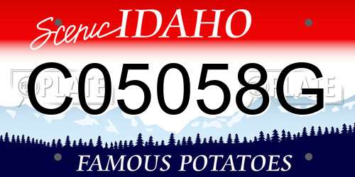C05058G Idaho License Plate