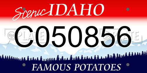 C050856 Idaho License Plate