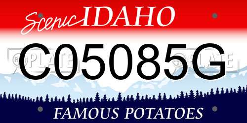 C05085G Idaho License Plate