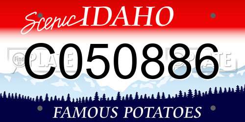 C050886 Idaho License Plate