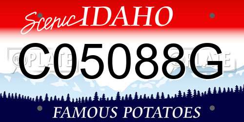 C05088G Idaho License Plate