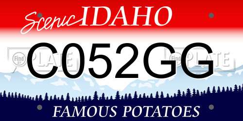 C052GG Idaho License Plate
