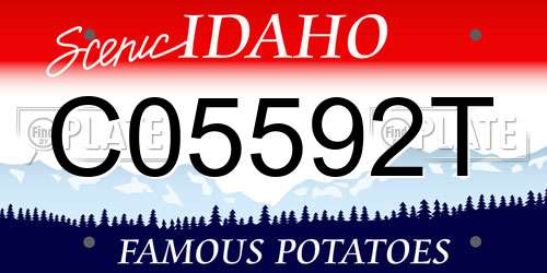 C05592T Idaho License Plate