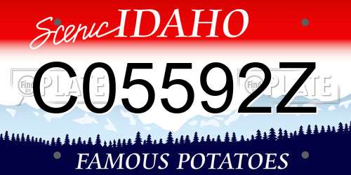 C05592Z Idaho License Plate