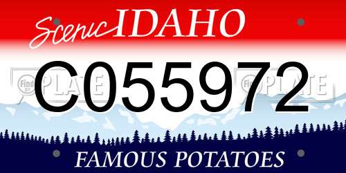 C055972 Idaho License Plate