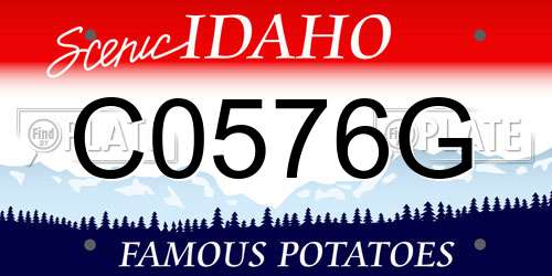 C0576G Idaho License Plate