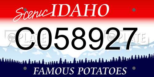 C058927 Idaho License Plate