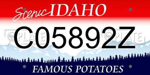 C05892Z Idaho License Plate