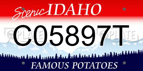 C05897T Idaho License Plate