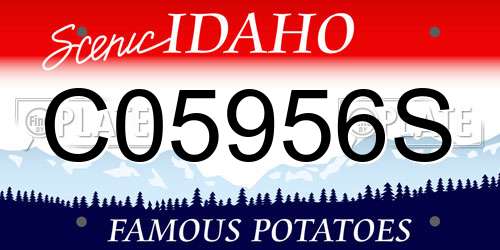 C05956S Idaho License Plate