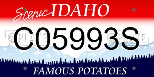 C05993S Idaho License Plate