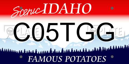 C05TGG Idaho License Plate