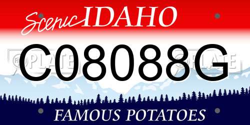 C08088G Idaho License Plate