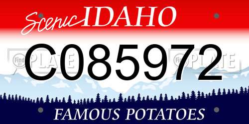C085972 Idaho License Plate