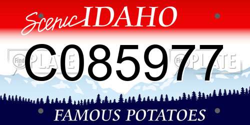 C085977 Idaho License Plate