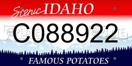 C088922 Idaho License Plate
