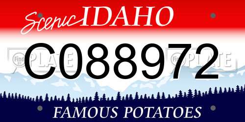 C088972 Idaho License Plate