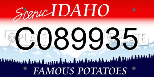 C089935 Idaho License Plate