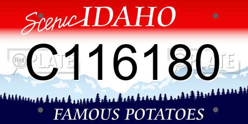 C116180 Idaho License Plate