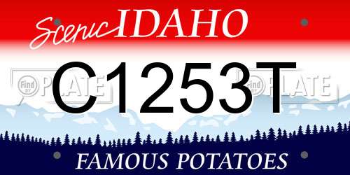 C1253T Idaho License Plate