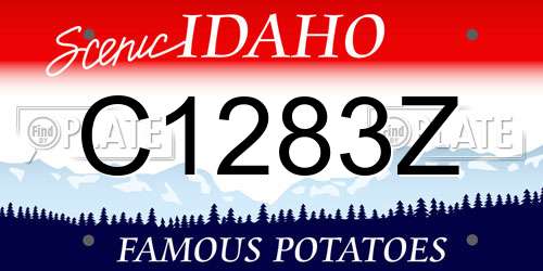 C1283Z Idaho License Plate