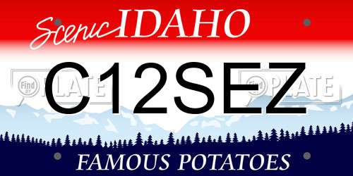 C12SEZ Idaho License Plate