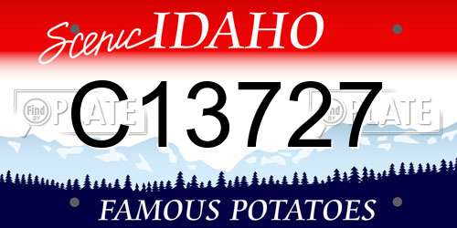 C13727 Idaho License Plate
