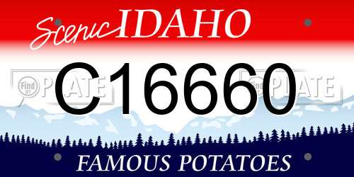 C16660 Idaho License Plate