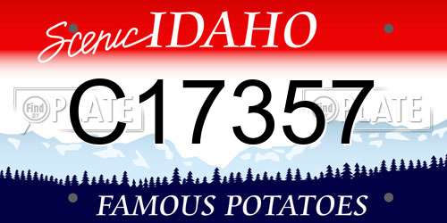 C17357 Idaho License Plate